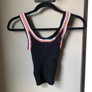 Forever 21 black with Rainbow lining Tank